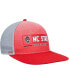 Фото #4 товара Men's Red, Gray NC State Wolfpack Snapback Hat