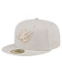 ფოტო #1 პროდუქტის Men's Stone Miami Dolphins Color Pack 59FIFTY Fitted Hat