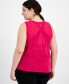 Plus Size Breezy Burnout Tank Top, Created for Macy's