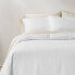 Фото #1 товара King/California King Heavyweight Linen Blend Comforter & Sham Set White -