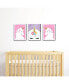 Фото #3 товара Rainbow Unicorn - Wall Art Room Decor - 7.5 x 10 inches - Set of 3 Prints