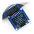 Фото #1 товара Two-color graphical OLED display 0.96 '' (A) 128x64px SPI/I2C - angled connectors - Waveshare 9085