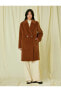 Пальто Koton Velvet Coat Long