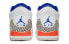Фото #6 товара Jordan Air Jordan 3 Knicks 中帮 复古篮球鞋 GS 白蓝橙 / Кроссовки Jordan Air Jordan 398614-148