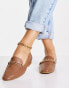 Фото #4 товара ASOS DESIGN Wide Fit Mingle chain loafers in tan