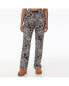 Women's Cheetah Print Big Bling Velour Track Pants