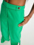 Vero Moda tailored wide leg trouser co-ord in green