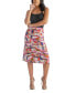 ფოტო #1 პროდუქტის Women's Below Knee Length Elastic Waist Skirt