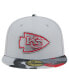 Фото #2 товара Men's Gray Kansas City Chiefs Active Camo 59FIFTY Fitted Hat
