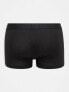 Tommy Jeans heritage essentials 3 pack trunks in black with logo waistband