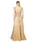 Фото #2 товара Women's Inspired Lace Gown with Cap Sleeves