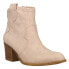 Фото #2 товара Dirty Laundry Unite Snake Round Toe Cowboy Booties Womens Beige Casual Boots GUI