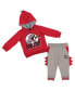 Фото #1 товара Комплект для малышей Colosseum Динозавры пуловер и штаны, красный/серый, Ohio State Buckeyes