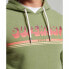 SUPERDRY Vintage Shadow hoodie Oil Green Marl, S - фото #4