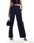 Фото #1 товара Vila high waist wide leg trouser in navy