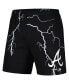 Men's Black Atlanta Braves Lightning Shorts