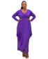 Plus Size Giuliana Tulip Hem Maxi Dress