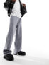 Фото #9 товара Weekday Astro baggy fit trousers in grey melange