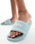 Фото #6 товара Levi's June 3D slider in light turquoise with logo