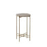 Side table 32 x 32 x 54,5 cm Brown Marble Iron