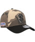 ფოტო #1 პროდუქტის Men's San Francisco Giants Camo Crown A-Frame 9FORTY Adjustable Hat