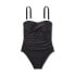 Фото #4 товара Women's Twist-Front Bandeau Classic One Piece Swimsuit with Tummy Control -