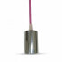 Фото #2 товара V-TAC Leuchten - Surfaced - Chrome - Pink - Silver - Office - 1 bulb(s) - E27