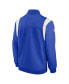 Men's Royal Los Angeles Rams Sideline Coaches Bomber Full-Zip Jacket