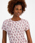 Women's Paisley Twist-Accent Crewneck T-Shirt