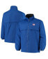 Men's Royal New York Giants Triumph Fleece Full-Zip Jacket