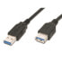 Фото #1 товара M-CAB 7001167 - 1.8 m - USB A - USB A - USB 3.2 Gen 1 (3.1 Gen 1) - Male/Female - Black