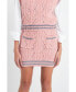 ფოტო #1 პროდუქტის Women's Chenille Contrast Mini Skirt
