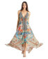 Фото #1 товара Women's Maxi Tribal Print Halterneck Dress