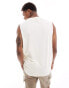 ONLY & SONS oversized vest in off white