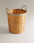 Round bamboo basket