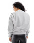 & Other Stories sweatshirt with bold shoulder and pleated cuffs in grey melange