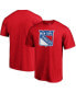 Фото #1 товара Men's Red New York Rangers Team Primary Logo T-shirt