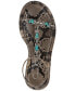 Фото #3 товара Eshily Bead Embellished Platform Sandals