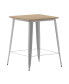 Фото #3 товара Dryden Indoor/Outdoor Bar Top Table, 31.5" Square All Weather Poly Resin Top With Steel Base