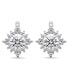 Фото #2 товара Breathtaking silver earrings with clear zircons EA405W