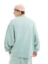 Фото #5 товара COLLUSION STUDIOS sweatshirt in teal wash co-ord