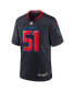 Фото #2 товара Nike Men's Will Anderson Jr. Navy Houston Texans 2nd Alternate Game Jersey