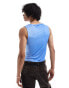 COLLUSION Slash neck vest with blue sky print