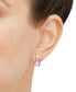 ფოტო #2 პროდუქტის Pink Amethyst (2-3/4 ct. t.w.) & Diamond (1/10 ct. t.w.) Drop Earrings in 14k Gold