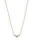 Фото #1 товара Eliot Danori cubic Zirconia Mini Frontal Necklace, Created for Macy's