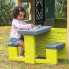 Фото #4 товара Стол для пикника Smoby 81 x 54 x 49 cm Игровой детский домик Зеленый