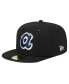 Фото #2 товара Men's Black Atlanta Braves Raceway 59FIFTY Fitted Hat