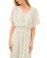 Фото #3 товара Платье макси CeCe с рисунком Clip Dot Floral и батрельными рукавами