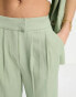 4th & Reckless tailored trouser co-ord in sage green