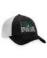 ფოტო #2 პროდუქტის Men's Black, White Michigan State Spartans Stockpile Trucker Snapback Hat